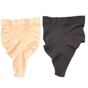 SKIMS‎ Everyday Sculpt High-Waisted Thong 2-pk Onyx & Clay NWOT Size S/M